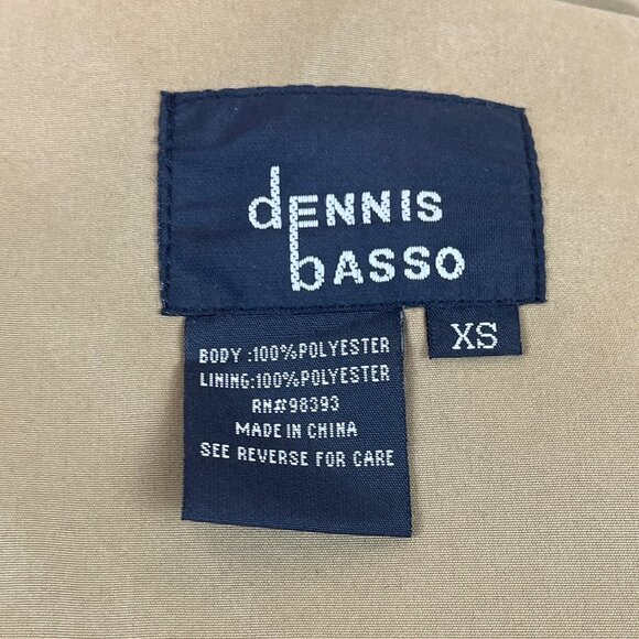 Dennis Basso Womens Tan Jacket With Leopard Print Lining Snap Button Sz XS - Picture 7 of 8